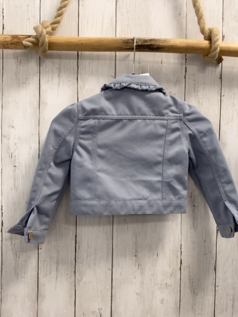   Jacke  Gr. 104 blau/grau perlenknöpfe 