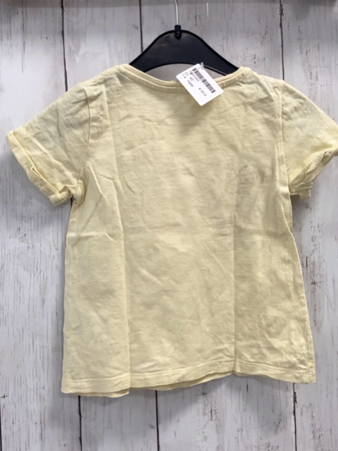H&M  T-Shirt  Gr. 92  gelb goldene Glitzersonne 