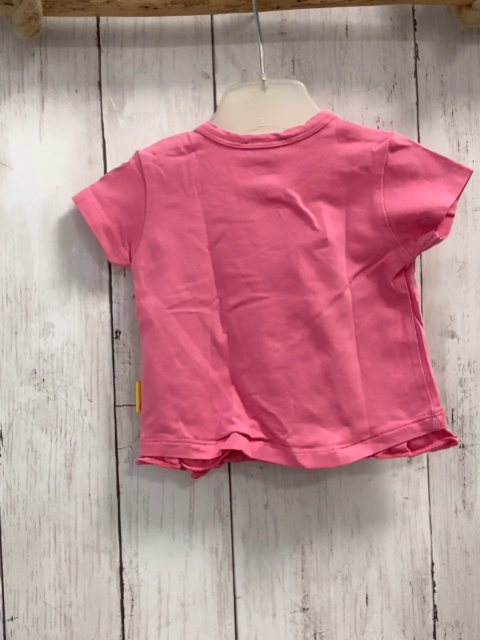 Steiff  T-Shirt  Gr. 56  rosa Bär Blumenkranz 