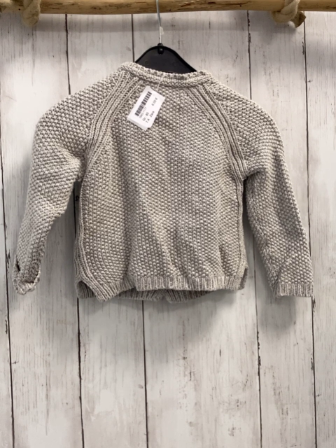 Zara  Strickjacke  Gr. 80  hellgrau Schmetterling 