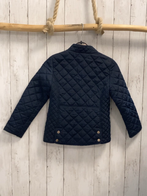 Zara  Jacke  Gr. 122  blau gesteppt goldene Reißverschlüsse 