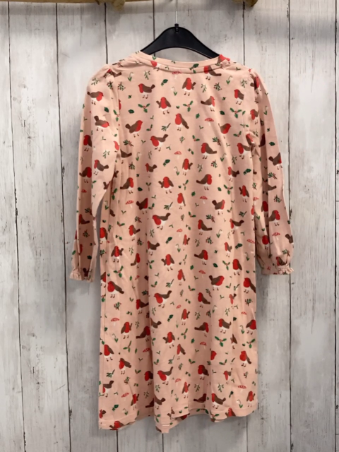 Mini Boden  Kleid  Gr. 110  rosa Vögel Pilze Blumen 