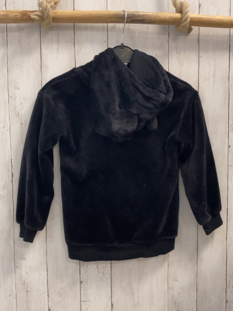 H&M  Pullover  Gr. 122/128  schwarz Plüsch Kapuze Micky Mouse 