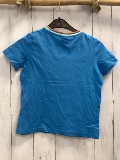 S´Oliver  T-Shirt  Gr. 116  hellblau bunter Streifenbund 