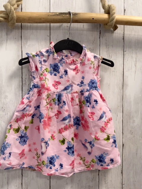 Dopodopo  Kleid  Gr. 74  rosa Blumen Vögel  
