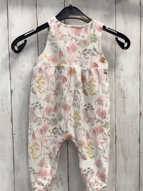 Next  Jumpsuit  Gr. 74  weiß Blumen 