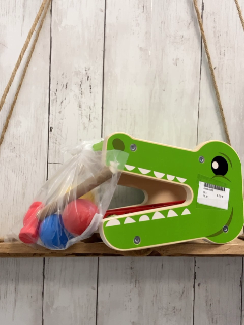  Holzspielzeug  Hämmerchenbank + Xylofon in Krokodilform 