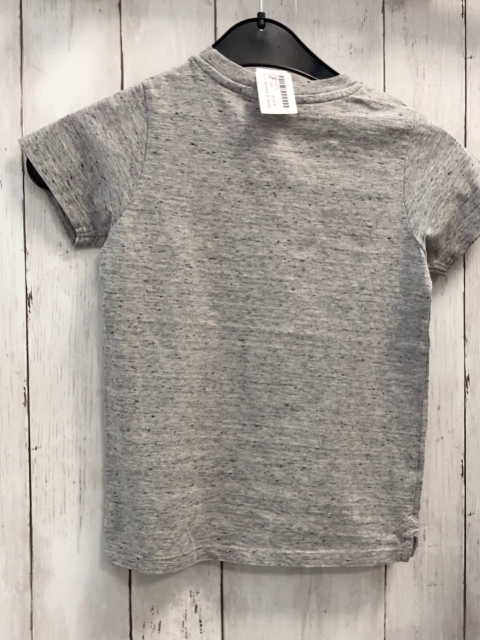 Scotch & Soda  T-Shirt  Gr. 110  hellgrau schwarze Schrift 