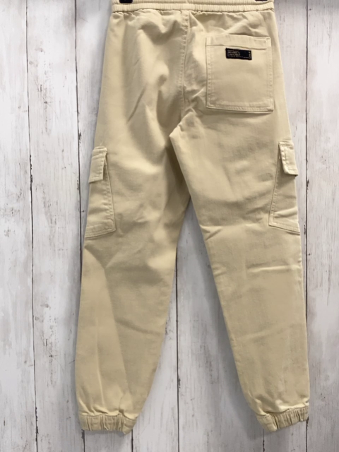 Zara  Hose  Gr. 134  beige aufgesetzte Taschen Gummizugbund mit Kordel