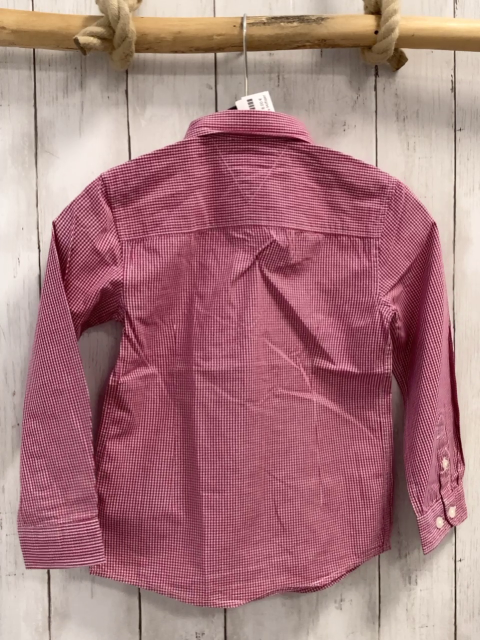 Tommy Hilfiger  Hemd  Gr. 110  beere weiß kariert 