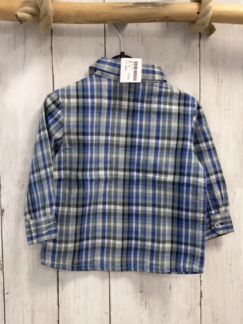 Mexx Hemd  Gr. 74  blau schwarz oliv weiß kariert 