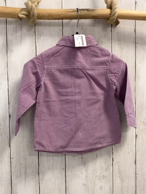 Mexx Hemd  Gr. 80  pflaume weiß kariert 