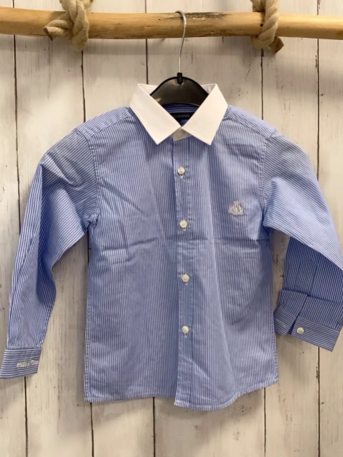 Armata di mare  Hemd  Gr. 98  hellblau weiße Streifen weißer Kragen 