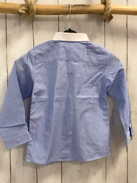 Armata di mare  Hemd  Gr. 98  hellblau weiße Streifen weißer Kragen 