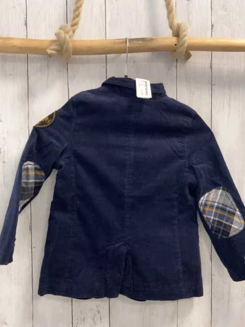 Mexx  Kordjacke  Gr. 104  blau bunte Aufnäher 