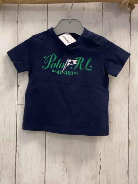 Ralph lauren  T-Shirt  Gr. 68  blau grün weiße Schrift 