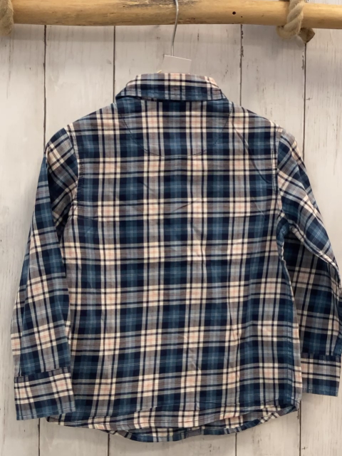 Mexx  Hemd  Gr. 98  petrol blau grau weiß rot kariert 