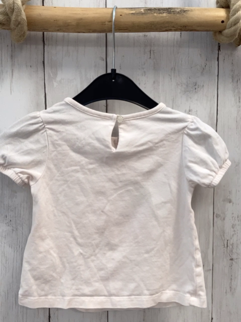   T-Shirt  Gr. 80  rosa Plüschkirschen mit Blättern 