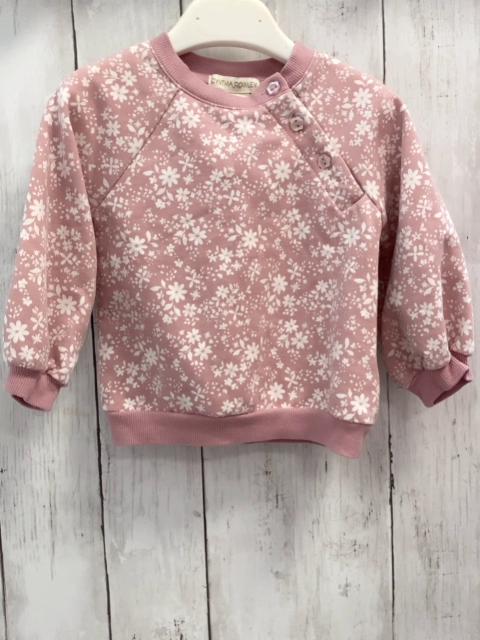 Cynthia Rowley  Pullover  Gr. 80  rosa weiße Blumen 
