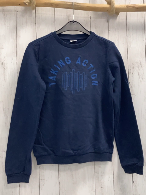 S´Oliver Pullover Gr. 164  blau hellblaue Schrift