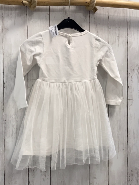 Breeze  Kleid  Gr. 98  weiß Tüllüberrock Schleife gestickte Blumen 