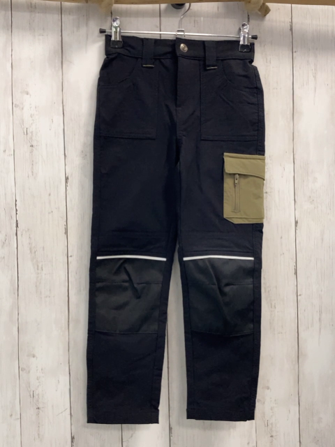 Kingcraft  Funktionshose  Gr. 116  schwarz kiwi Taschen Gummizugbund mit Kordel 