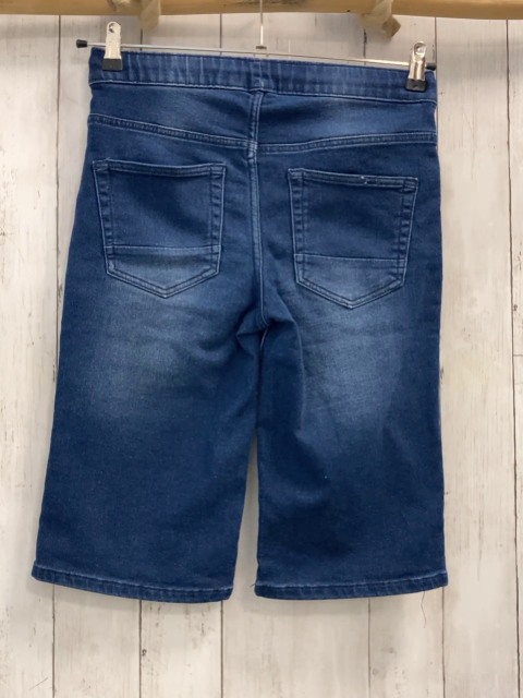 YFK Shorts  Gr. 152  blau Jeans Rippen gelb weiße Kordel