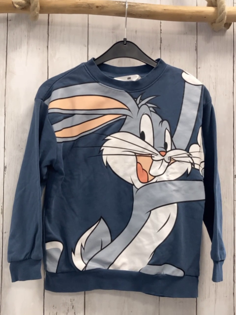 H&M Pullover Gr. 122  blau Hase