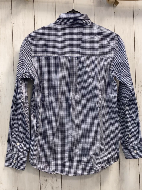 Benetton  Hemd  Gr. 158  blau weiß kariert 