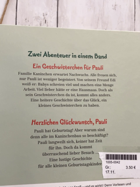  Buch Geschichten von Pauli 
