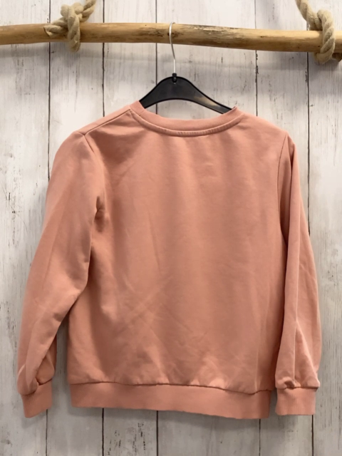 H&M  Pullover  Gr. 122/128  rosa weiße Schrift 