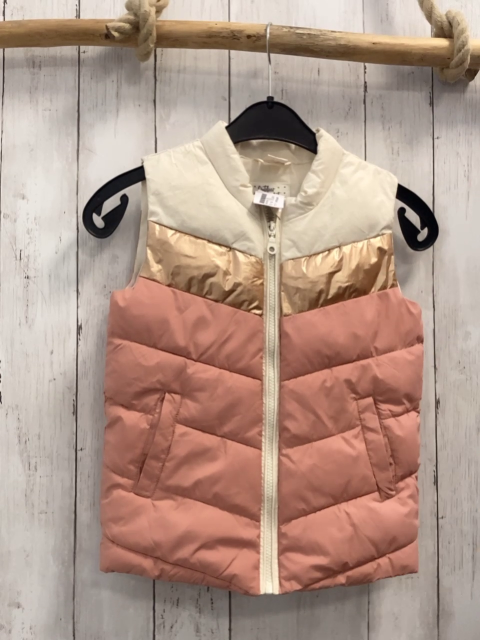 Vertbaudet  Winterweste  Gr. 134  rosa beige lachs 