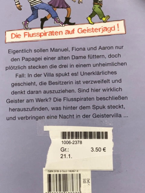   Buch Ein fall für die Flusspiraten Das Rätsel der Geistervilla 