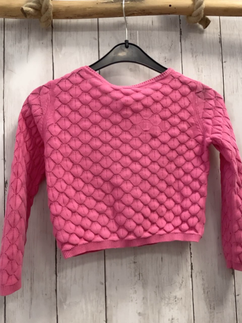Manguun Strickjacke  Gr. 116  pink Wabenmuster 