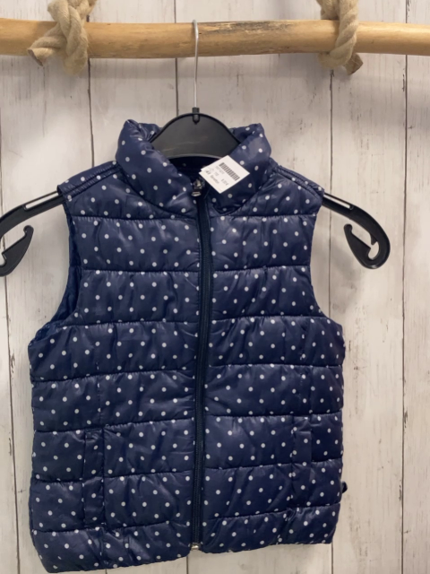 Benetton  Weste  Gr. 110  blau hellgraue Punkte 