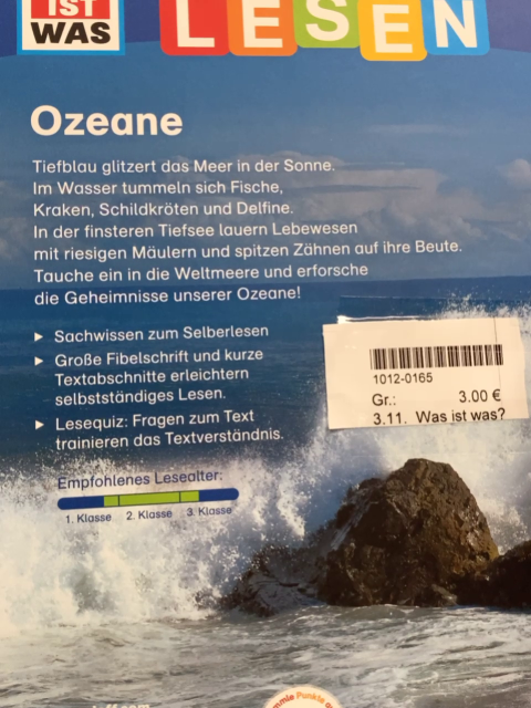Was ist was?  Buch Erstes Lesen Ozeane 