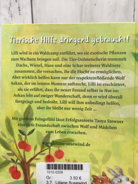 Liliane Susewind  Buch Rückt dem Wolf nicht auf den Pelz!