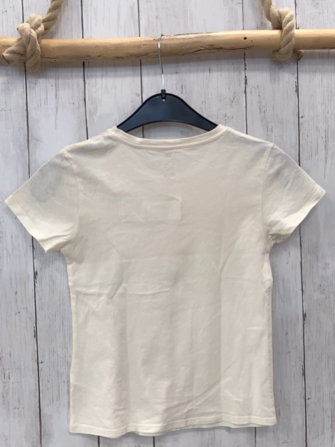 H&M  T-Shirt  Gr. 122/128  creme Pailetteneinhorn 