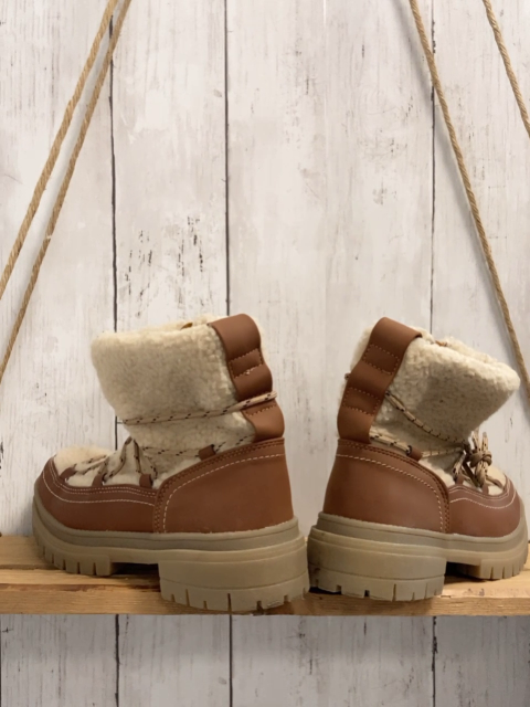 L&D Boots  Gr. 34  braun + beige Teddy 
