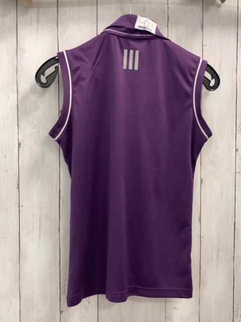 Adidas  Sportshirt  Gr. 152  lila Polokragen weißer Bund 