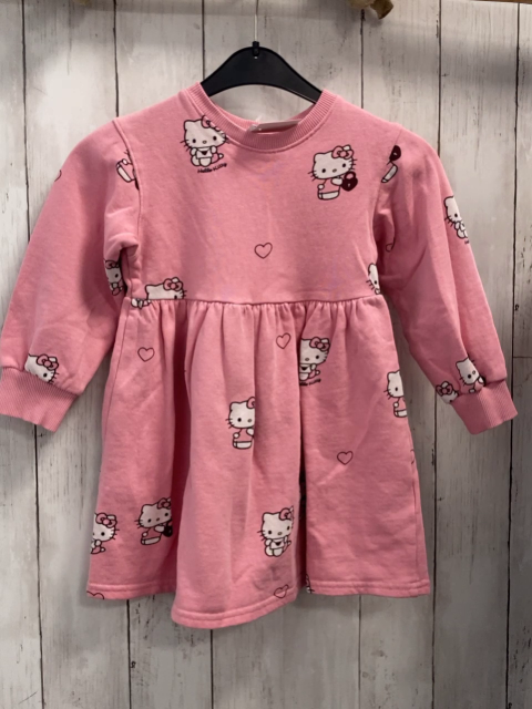 H&M  Kleid  Gr. 98  rosa Hello Kitty 