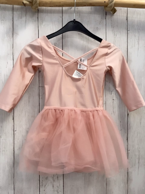 H&M Ballettrikot Gr. 110  rosa Tüllrock mit Glitzer