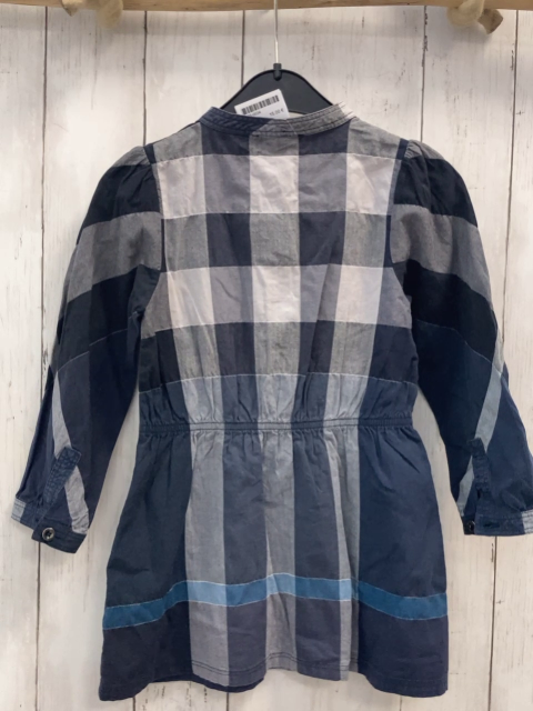 Burberry Kleid  Gr. 98  grau hellgrau hellblau weiß kariert 