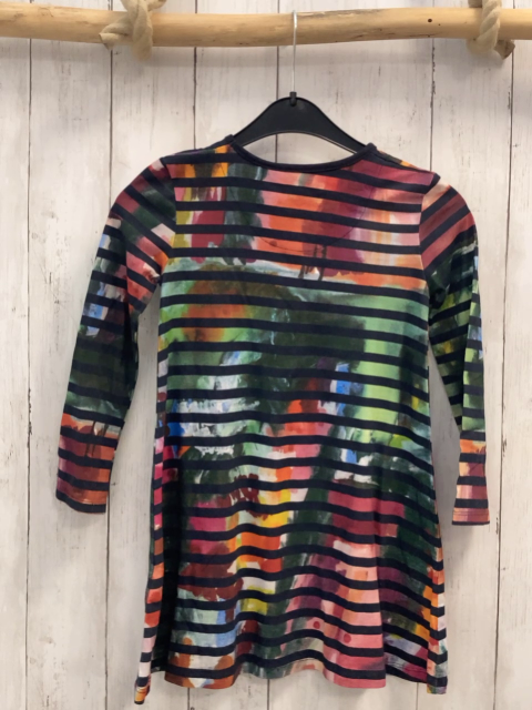 Desigual  Kleid  Gr. 104  blau bunte Streifen Pailettenherzen 