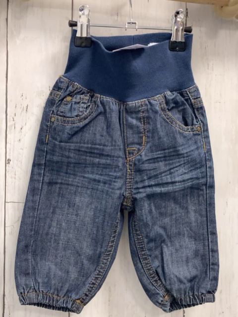 H&M Hose Gr. 62  blau jeans hoher Bund gefüttert