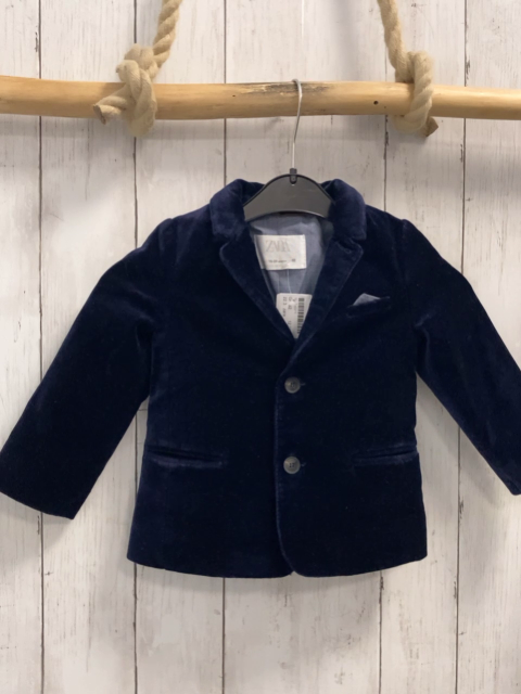 zara Sakko Gr. 92  blau Samt