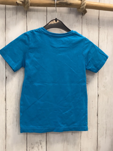 T-Shirt Gr. 104  blau Monster auf Roller