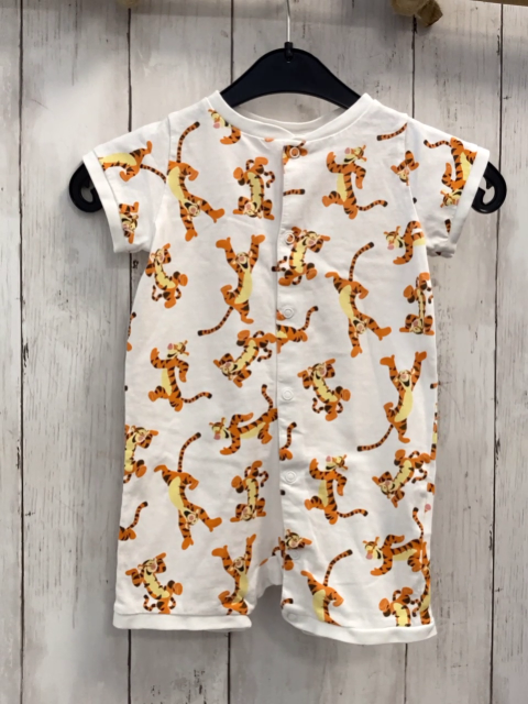 H&M Playsuit Gr. 74  weiß Tigger