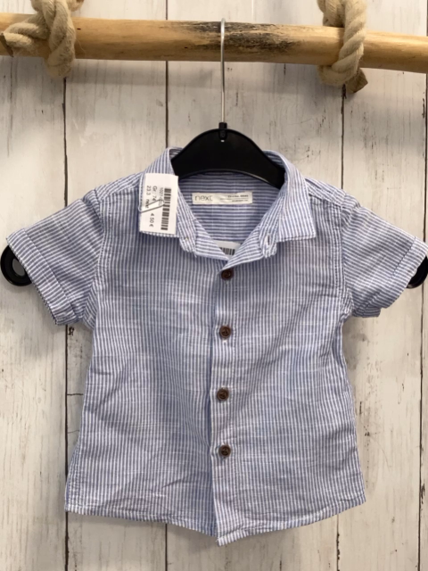 next Sommerhemd Gr. 74  blau weiß gestreift