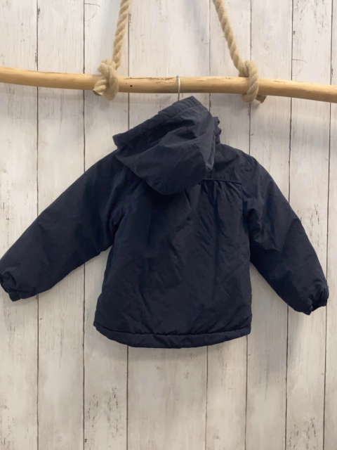 Gant  Winterjacke  Gr. 98  blau Kapuze 